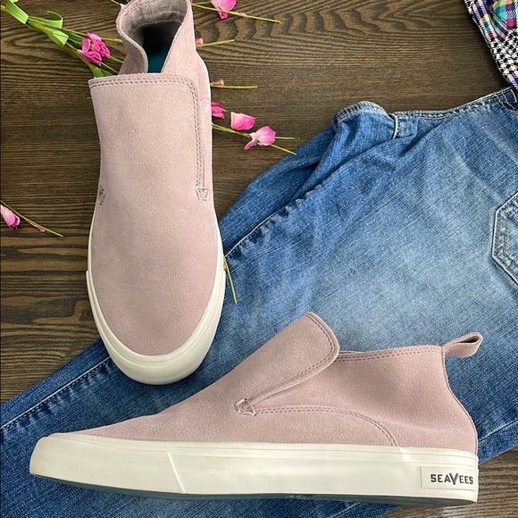 SeaVees Pink Blush Suede Huntington Midi - Picture 8 of 16